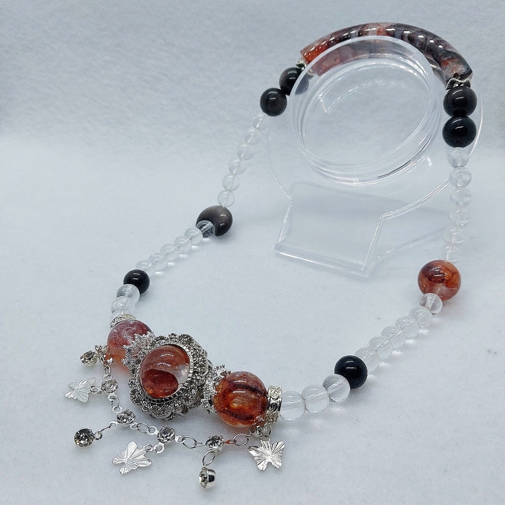 🔥 HQ Fire Quartz Double Wrap Half Hard Bangle Bracelet - Picture 3 of 3